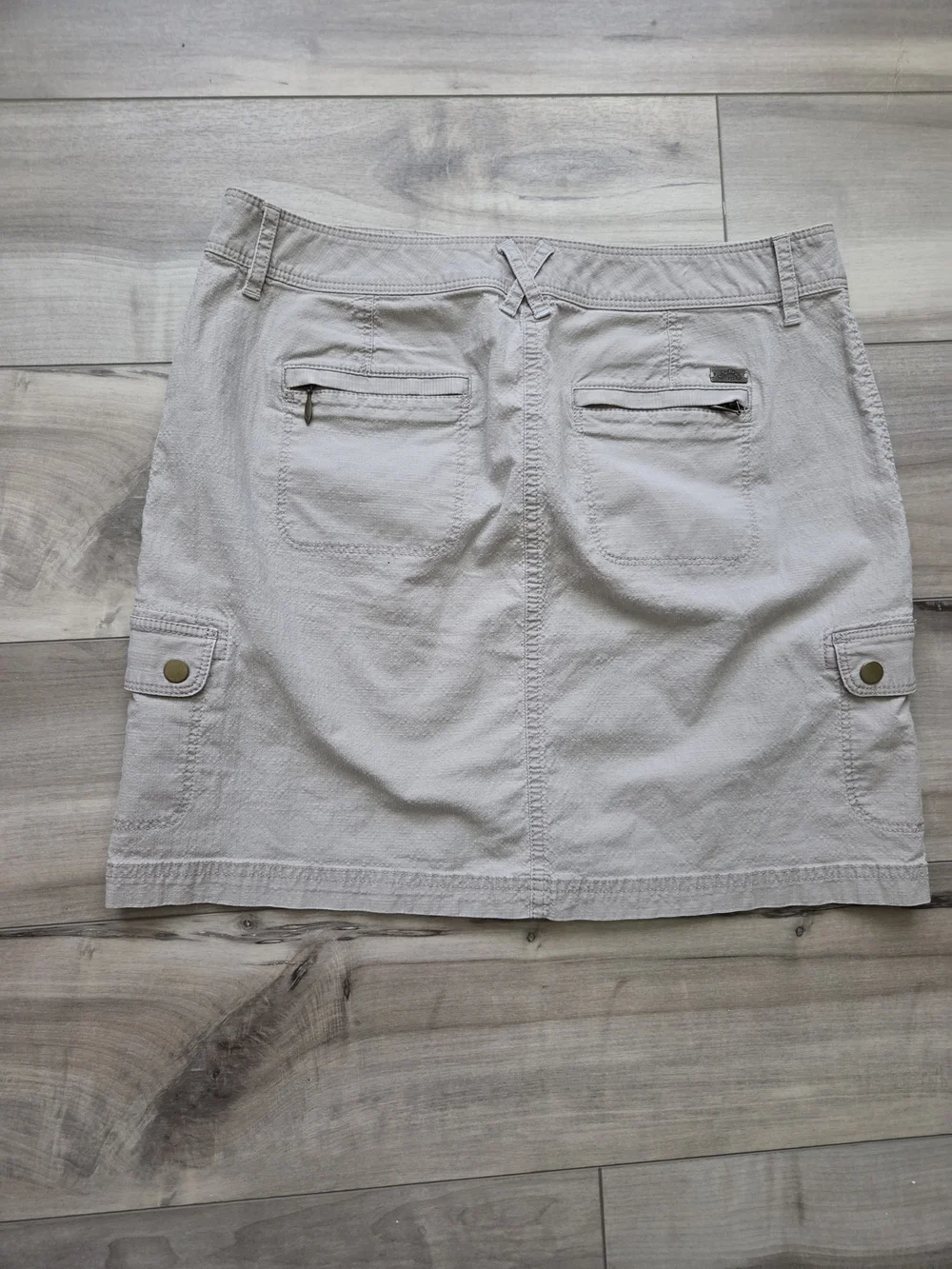 L.L.Bean Neutral Beige Favorite Fit Skirt